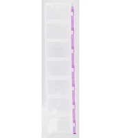 9" Clear Plastic Storage Box With 7 Compartments