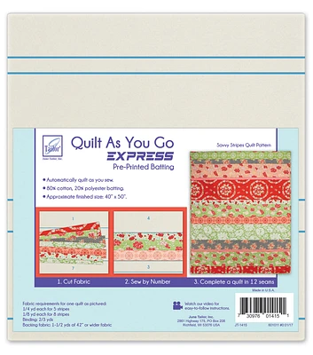 Quilt As You Go Express Savvy Stripes