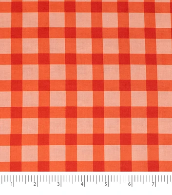 Singer Red Buffalo Check Christmas Cotton Fabric