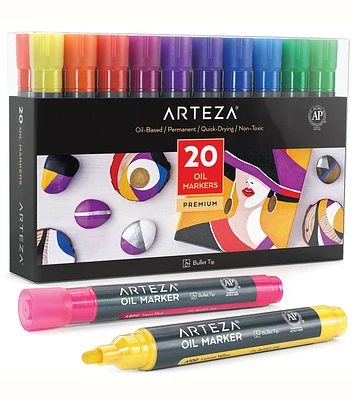 Arteza Oil Paint Markers Assorted Colors 20pk