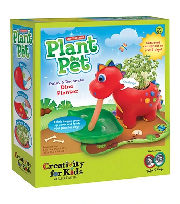 Creativity For Kids 4" x 6" Pet Dinosaur Self Watering Plant Grow Kit