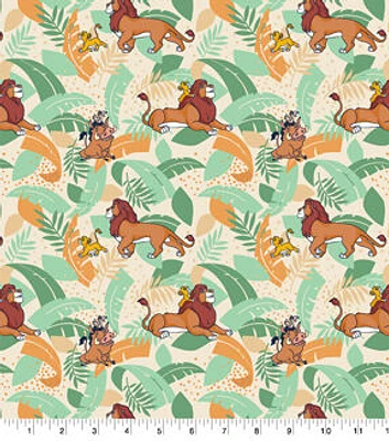 Lion King Remember Who You Are Disney Cotton Fabric