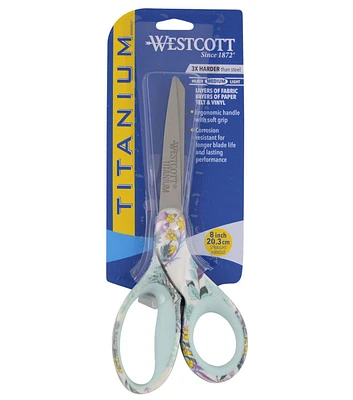 Westcott 8" Titanium Bonded Wild Garden Fashion Scissors