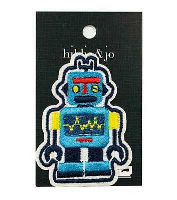 Blue Robot Iron On Patch by hildie & jo