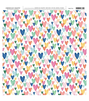 American Crafts Kind Hearts Single Sheet