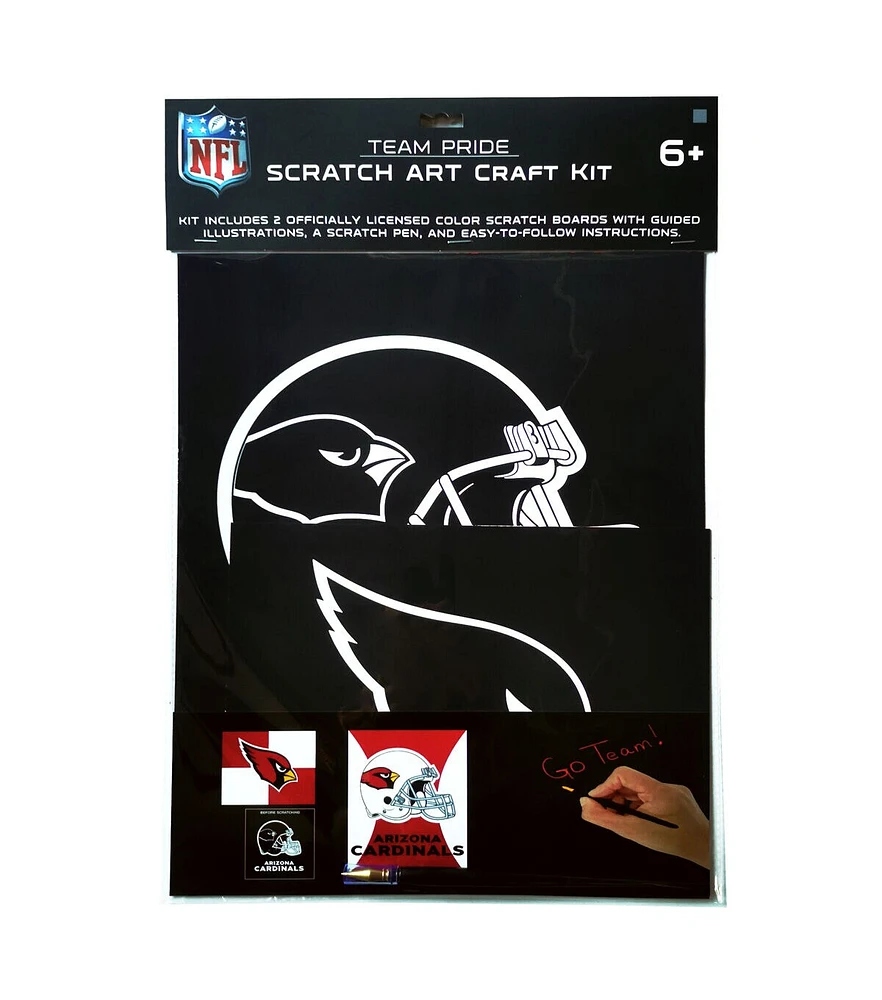 Sporticulture 2ct NFL Arizona Cardinals Scratch Art Kit