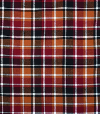 Plaid Brushed Cotton Fabric