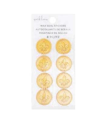 8ct Gold Flur De Lis Wax Seal Stickers by Park Lane