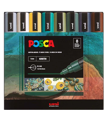 POSCA 8ct Earth Tone Paint Markers