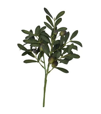 12" Black Olives Leaves Pick by Bloom Room