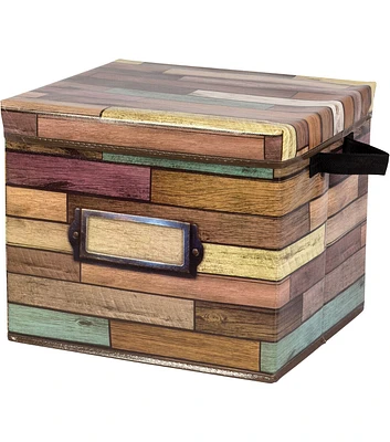 Teacher Created Resources 13" Reclaimed Wood Storage Box