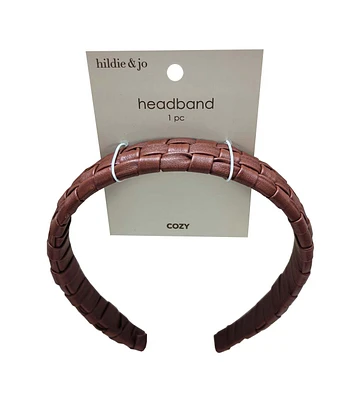 6" Fall Brown Woven Headband by hildie & jo