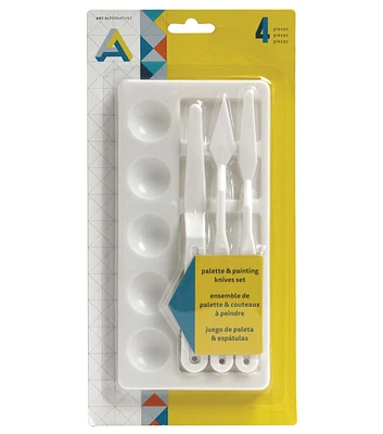 Art Alternatives Palette & Knife Set 4pc