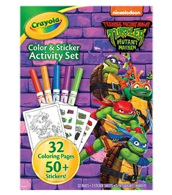 Crayola 32pg Teenage Mutant Ninja Turtles Color & Sticker Activity Book