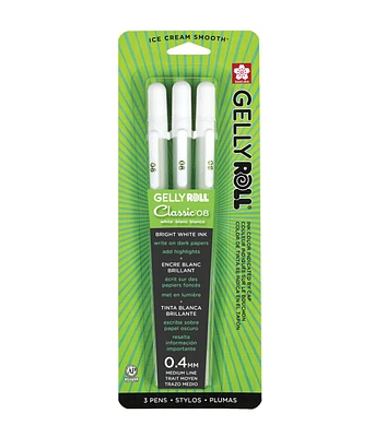 Gelly Roll Medium Point Pens 3 Pkg