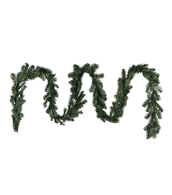 9' Christmas Unlit Green Basic Pine Garland by Bloom Room