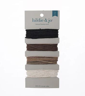 30' Earthy Natural Hemp Cord by hildie & jo