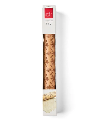 16" Christmas Engraved Wood Rolling Pin by STIR