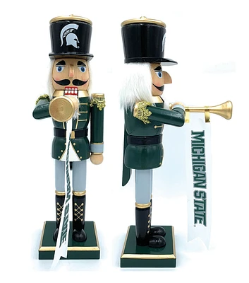 Santa's Workshop 14" Michigan State Bugler Nutcracker