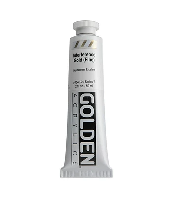 Golden Heavy Body Interference Acrylics 2oz Interference Gold