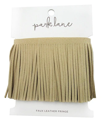 Park Lane Faux Leather Fringe