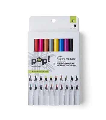 POP! Markers Washable Fine Line 20ct