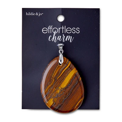 Tiger's Eye Stone Pendant by hildie & jo