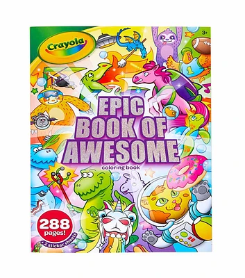 Crayola 288 Sheet Epic Adventure Coloring Book With Stickers