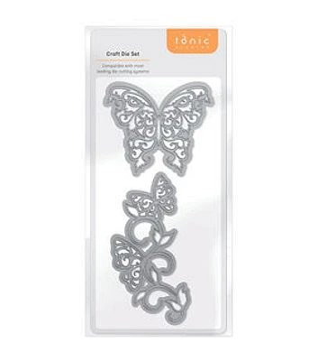 Tonic Studios 3.5" Iconic Butterfly Shapes Die Set 2ct