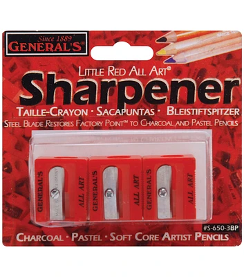 Little Red All Art Sharpeners 3 Pkg