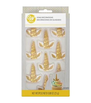 Unicorn Horn Royal Icing Decorations