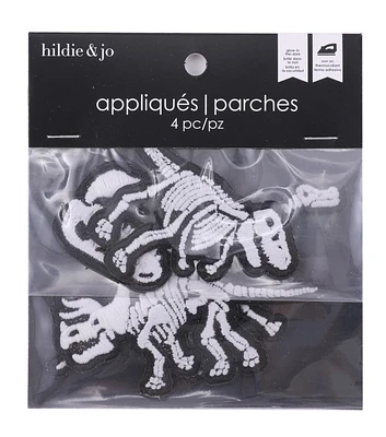 4ct Glow Dinosaur Bones Appliques by hildie & jo