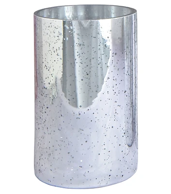 10" x 5" Silver Mercury Glass Cylinder