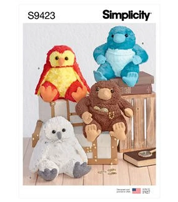 Simplicity S9423 Stuffed Animals Sewing Pattern