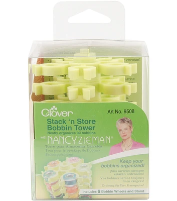 Stack 'n Store Bobbin Tower with Nancy Zieman 3.5"X3.75"