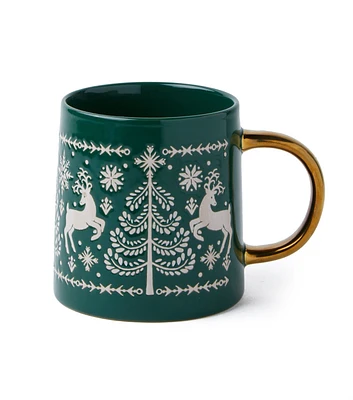 5" Christmas Green Christmas Tree Mug by Place & Time