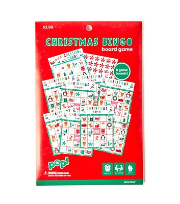 8ct Christmas Bingo Games by POP!