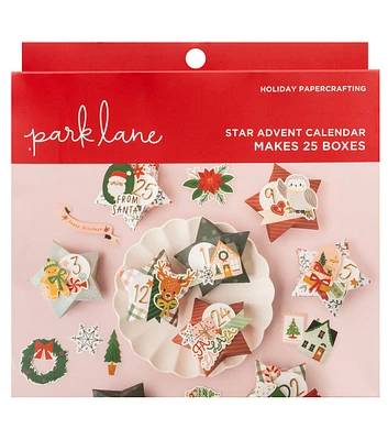 289pc Christmas Origami Stars Advent Calendar Kit by Park Lane