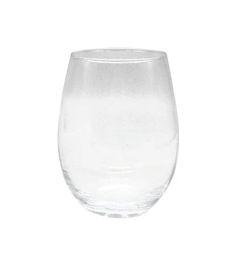 7" Clear Stemless Wine Glasses by Park Lane