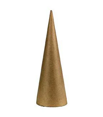 24" Christmas Paper Mache Cone by Place & Time