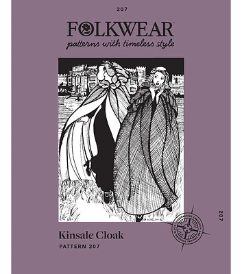 Folkwear 207 Men's & Women's Kinsale Cloak Sewing Pattern