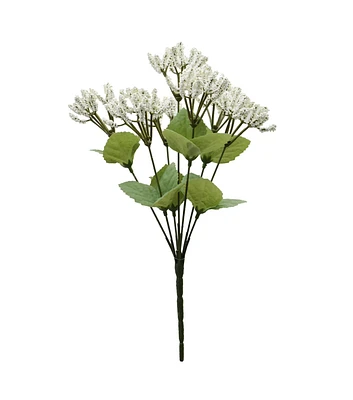 13.5" White Baby's Breath Bush by Bloom Room