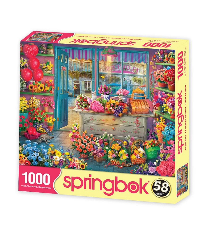 Springbok 1000pc Flower Shop Jigsaw Puzzle