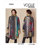 Vogue V1816 Size XS to XL Misses Reversible Coat Sewing Pattern