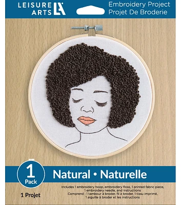 Leisure Arts 6" Natural Embroidery Kit