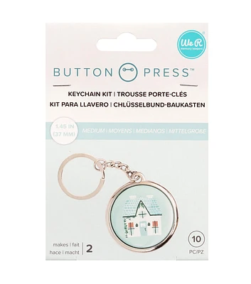 We R Memory Keepers 1.5" Button Press Keychain Kit 10ct