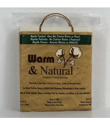 The Warm Company Warm And Natural Cotton Batting 34"x45"