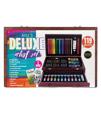 119ct Art 101 Deluxe Art & Organizer Case Set