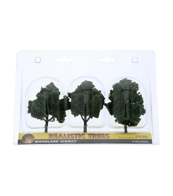 Woodland Scenics 3" to 4" Green Realistic Trees 3ct