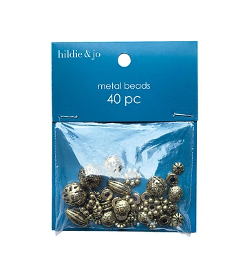 40pc Gold Metal Cast Spacers by hildie & jo